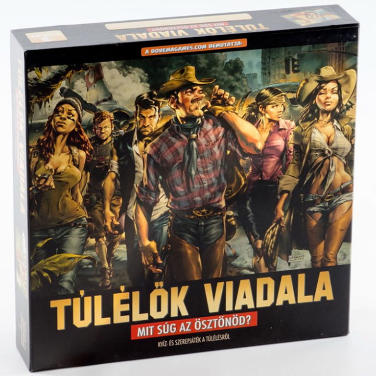 Túlélők viadala társasjáték - Mit súg az ösztönöd? Kvízjáték kalandos szerepjátékkal. Bohema Games társasjátékok
